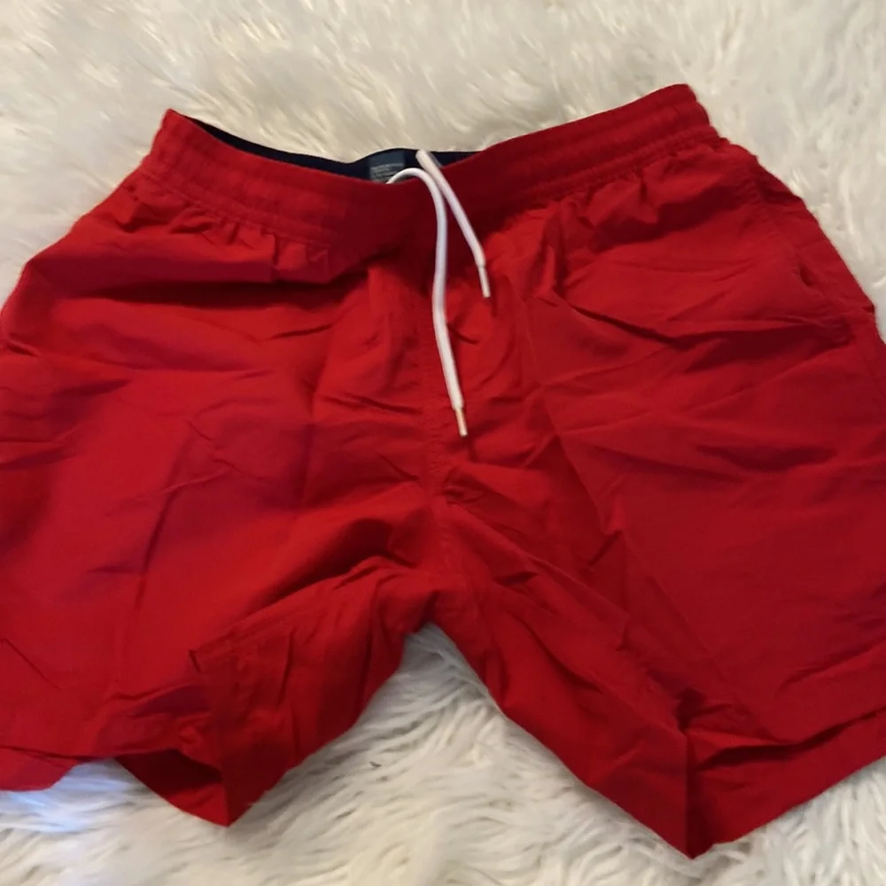 Polo by Ralph Lauren Man Swim Shorts size L inseam 5” red color - Picture 12 of 12